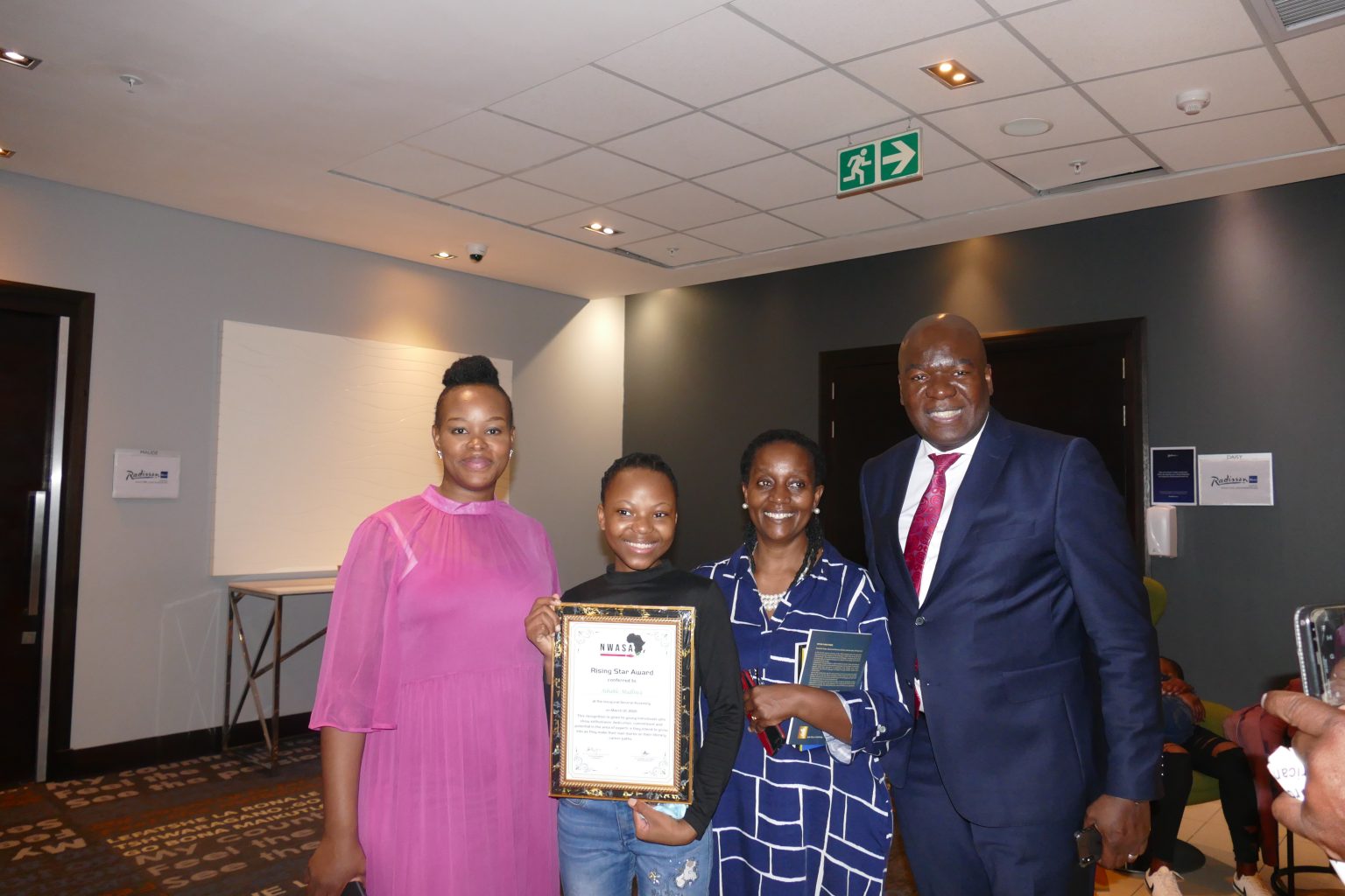 Guests at the 2021 NWASA Rising Star presentation for Sibahle Madliwa